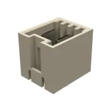 Molex_0908580029_2 Pos 16A 250V Rectangular Power Connector, Solder, Through Hole