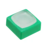 NKK Switches_AT4076BF_CAP TACTILE SQUARE WHITE/GREEN