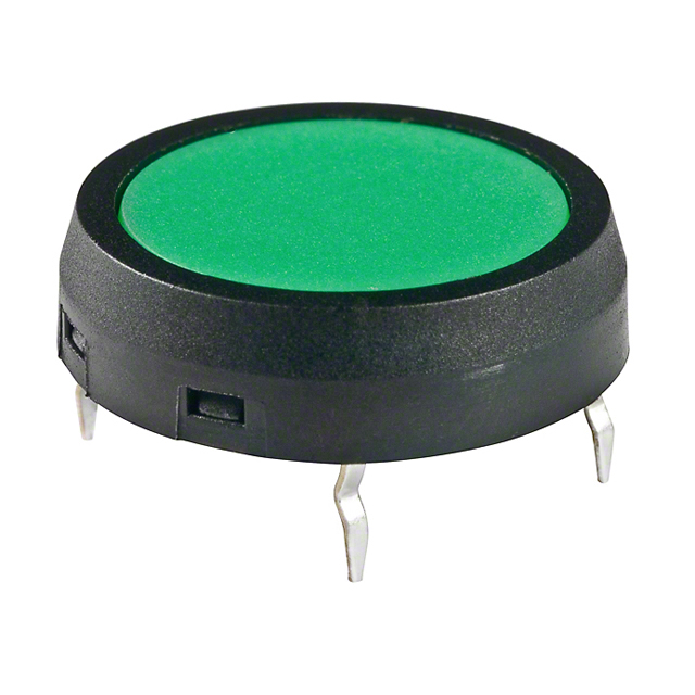 NKK Switches_JF15CP2F_Tactile Switch SPST 24VDC 50mA Green Thru-Hole