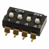 NKK Switches_JS0204AP4_SWITCH SLIDE DIP SPST 0.025A 24V