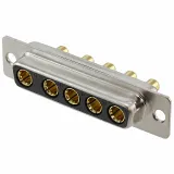 NorComp_681M5W5203L001_D-Sub 5W5 Power Connector, Female, 40A, Gold Contacts, Through Hole
