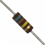 Ohmite_OD514JE_Resistor; Carbon Composition; Res 510K Ohms; Pwr-Rtg 0.25 W; Tol 5%; Axial