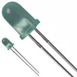 onsemi_MV2454_Green 5 mm 35° Tinted Diffused 3 mcd Solid State LED Lamp Through Hole - T-1 3/4