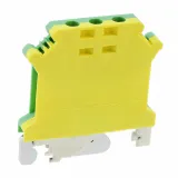 Phoenix Contact_0441012_2-Pos Ground Terminal Block, Screw, DIN Rail, 12-24AWG, Nylon