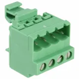 Phoenix Contact_1788745_4 Pos Terminal Block, 300V, 12A, Screw, Green, DIN Rail