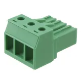 Phoenix Contact_1804917_3 Pos Terminal Block, 20A, 400V, Screw, Right Angle, Green