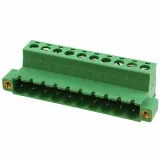 Phoenix Contact_1825585_12A 300V 10 Pos Screw Terminal Block, 5.08mm Pitch, Green