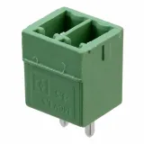 Phoenix Contact_1843606_2 Pos Barrier Strip Terminal Block, 8A, 300V, Green, Through Hole