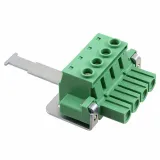Phoenix Contact_1970359_4 Pos Terminal Block, 10.16mm, Screw, RA Panel Mount, 76A, 600V