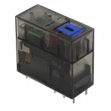 Phoenix Contact_2987888_Plug-in miniature relay, with power contact, 1 PDT, test button, mechanical switch position indicator, freewheeling diode, polarity A1+, A2-, input voltage 24 V DC