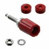 Pomona Electronics_3760-2_Insulated Turret Connector, 15A, 2.5kV, Brass/Tin