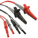 Pomona Electronics_6730_70V 20A Plug to Clip Patch Cord, Gold Brass, Silicone