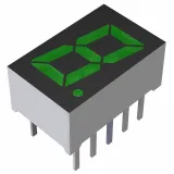 ROHM Semiconductor_LA-301MB_DISPLAY 7SEG 0.31" SGL GRN 10DIP