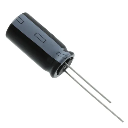 Rubycon_25ZLK820M10X20_820uF 25V Aluminum Electrolytic Capacitor, Radial, 10x20mm