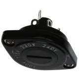 SCHURTER_0033.1118_Switch Selector N.O./N.C. SP6T 60° Slotted Spindle 10A 250VAC Solder Panel Mount