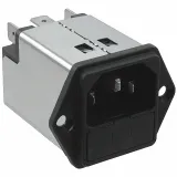 SCHURTER_5200.0223.1_Filtered Power Entry Module, 2A, 250VAC, 3 Pos, 1 Port, ST