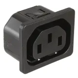 SCHURTER_6600.4215_3 Pos Card Edge Conn, 15A, 250V, UL94 V-0, Quick Connect
