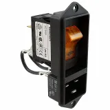SCHURTER_EF11.2561.0010.01_20A 250V AC Power Entry Module, Shielded, DPST, Quick Connect