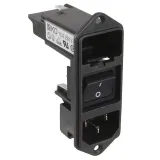 SCHURTER_KD13.1101.151_3 Pos 250VAC 10A Filtered Power Entry Module, ST