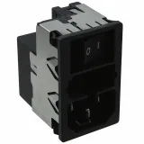 SCHURTER_KMF1.1111.11_Mains Power Connector, 1A, 250VAC, 3 Pos, Shielded, Fuse