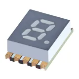 SunLED_XZFMYK05A_DISPLAY 7-SEG 0.2" SGL YLW 10SMD