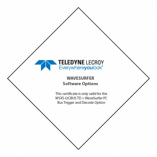 Teledyne LeCroy_WSXS-I2CBUS TD