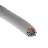 Alpha Wire_78040 SL199_Shielded Multi-Conductor Cable Modified Polyphenylene Ether/Polyethylene 10Conductors 22AWG 5.84mm 300VAC Slate Modified Polyphenylene Ether/Polyethylene Bulk