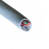 Alpha Wire_78055 SL005_Shielded Multi-Conductor Cable Modified Polyphenylene Ether/Polyethylene 15Conductors 20AWG 7.51mm 300VAC Slate Modified Polyphenylene Ether/Polyethylene 30.48m Spool