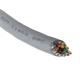 Alpha Wire_78404 SL199_Shielded Multi-Conductor Cable Modified Polyphenylene Ether/Polyethylene 20Conductors 22AWG 7.36mm 300VAC Slate Modified Polyphenylene Ether/Polyethylene Bulk
