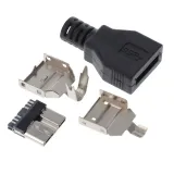 CnC Tech_1003-026-BL-KIT_CONN KIT W/HOOD MICRO USB TYPE B