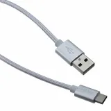 CnC Tech_105-1032-SV-B0150_CBL USB2.0 A PLUG TO C PLG 4.92'