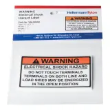 HellermannTyton_596-00660_LABEL ELECTRL WARN 3.75"X2" 10PC