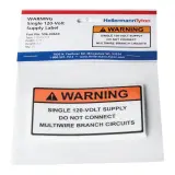 HellermannTyton_596-00669_LABEL ELECTRL WARN 3.75"X2" 10PC