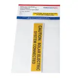 HellermannTyton_596-00672_LABEL ELECTRL WARN 6.5"X1" 10PC
