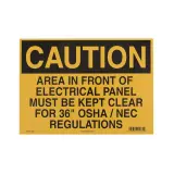 HellermannTyton_597-00122_CAUTION SIGN, 10" X 14", AREA IN