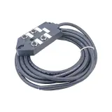 Molex_1202480004_MPIS Micro-Change (M12) Passive Junction Box, Top Mount, 4 Ports, LED for PNP Sensor, WSOR Cable, 5.0m Length