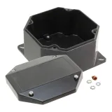 Phoenix Mecano_268802000_BOX FIBERGLASS BLACK 4.76"X4.76"