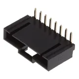 Adam Tech_CDR-08-GR_HEADER RA TH GOLD 8POS .1" SINGL