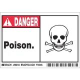 Brady Corporation_86812_B302-7X10-WG-AL-5/PK--POISON.