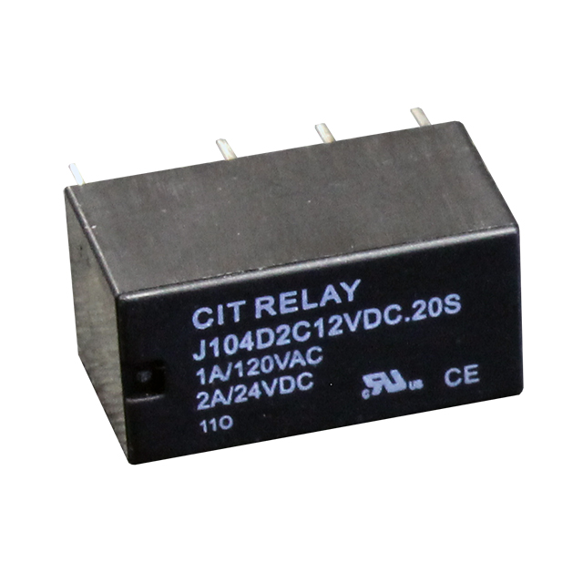 CIT Relay and Switch_J104D2C12VDC.20S