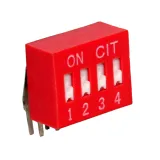 CIT Relay and Switch_KR04R_SWITCH SLIDE DIP SPST 0.025A 24V
