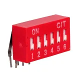 CIT Relay and Switch_KR06R_SWITCH SLIDE DIP SPST 0.025A 24V