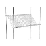 Nexel_331CP6_CHROME WIRE SLANT SHELF, 48X24