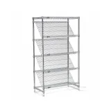 Nexel_504131_SLANT WIRE SHELVING, 5 SHELVES,
