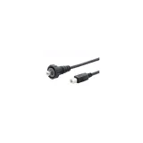 Sure-Seal_IPUSB-2WPBPB-2M_CBL USB2.0 B PLUG-B PLUG W/COUPL