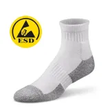 Transforming Technologies_SC0028_SOCKS POLYESTER GRY/WHT LARGE