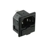 Bulgin_PF0011/15/63_Mains Power Connector, 10A 250VAC, Male, Solder, 3 Pos