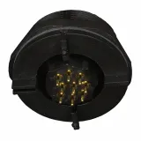 Bulgin_PX0707/P/09_9 Pos Circular Connector, Male, Solder, Thru-Hole, 5A, 150V, IP68