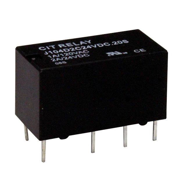 CIT Relay and Switch_J104D2C24VDC.20S