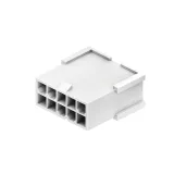 CnC Tech_4282-3-10-D_Conn Housing PL 10 POS 4.2mm Crimp ST Cable Mount White Bag